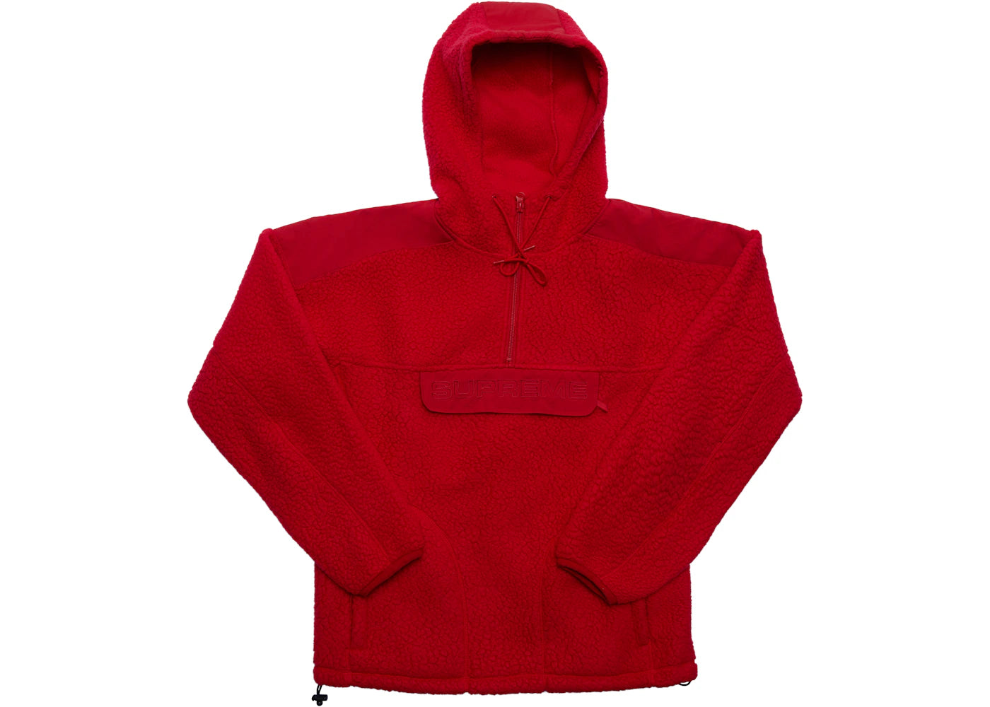 Supreme Polartec Hooded Half Zip Pullover Red