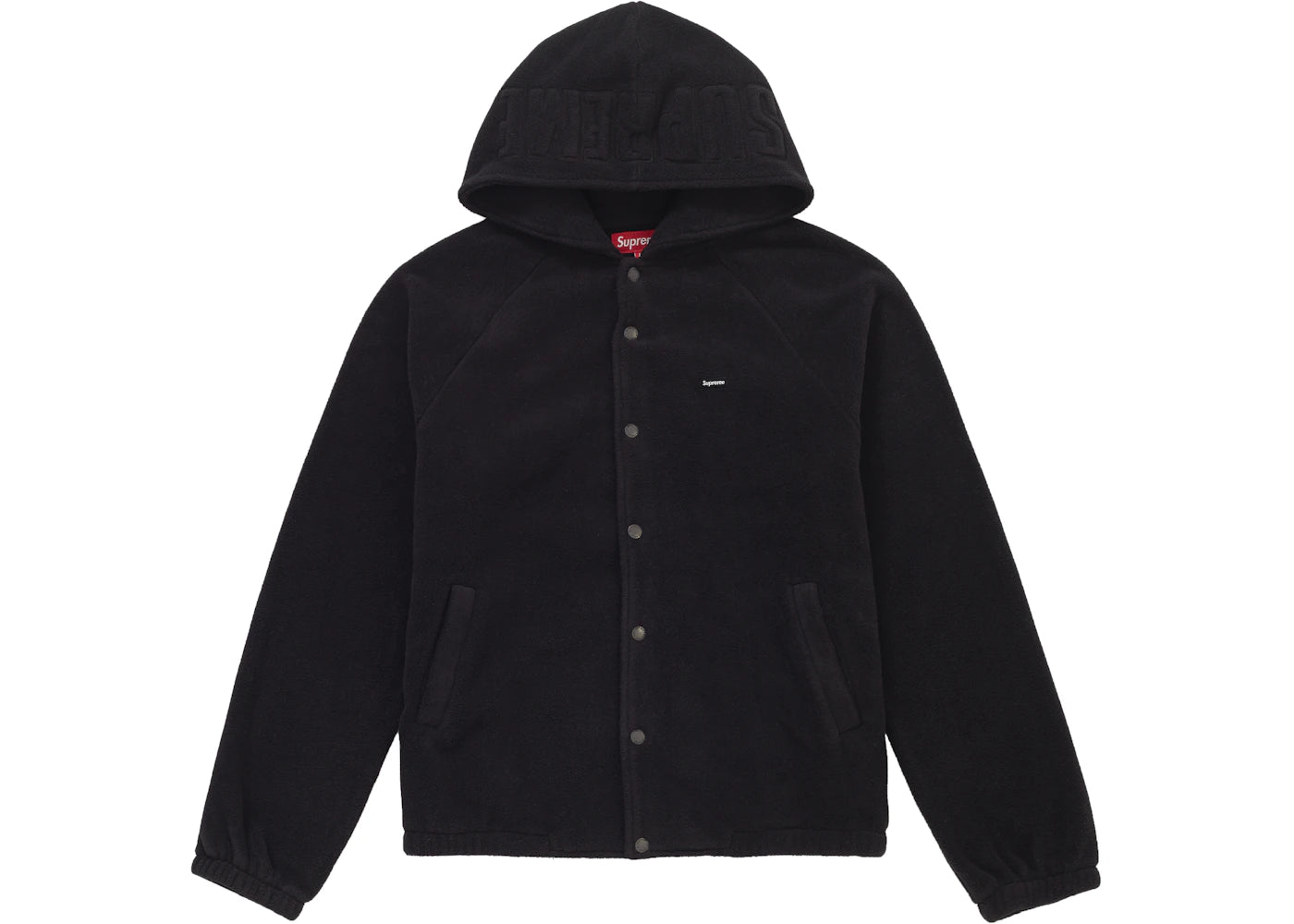 Supreme Polartec Hooded Raglan Jacket Black