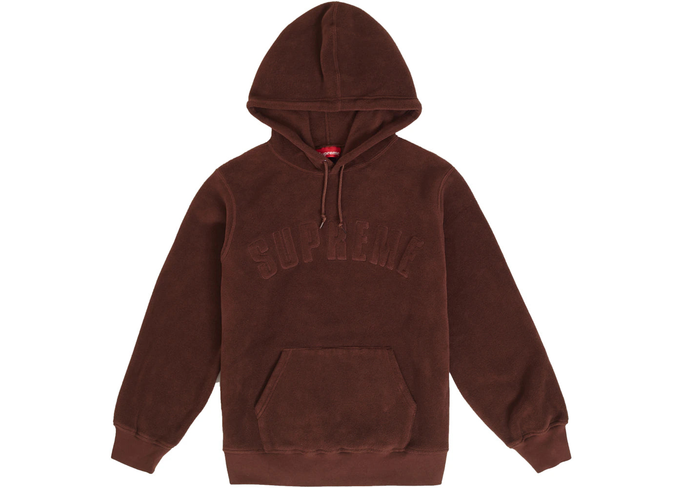 Supreme Polartec Hooded Sweatshirt (FW18) Brown