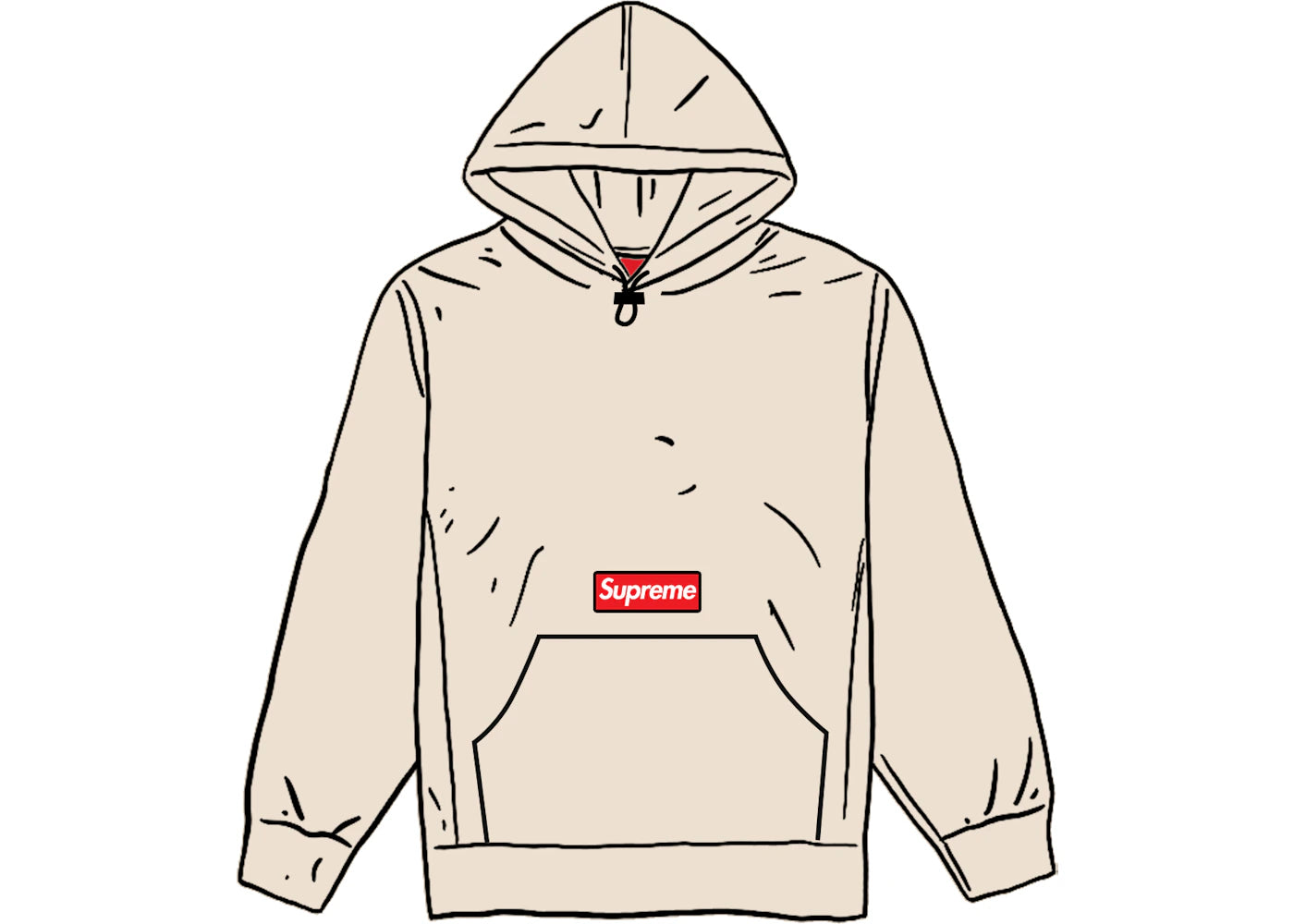 Supreme Polartec Hooded Sweatshirt (FW20) Natural