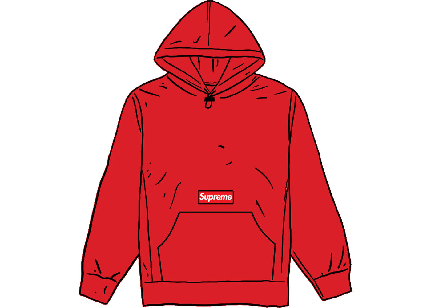 Supreme Polartec Hooded Sweatshirt (FW20) Red