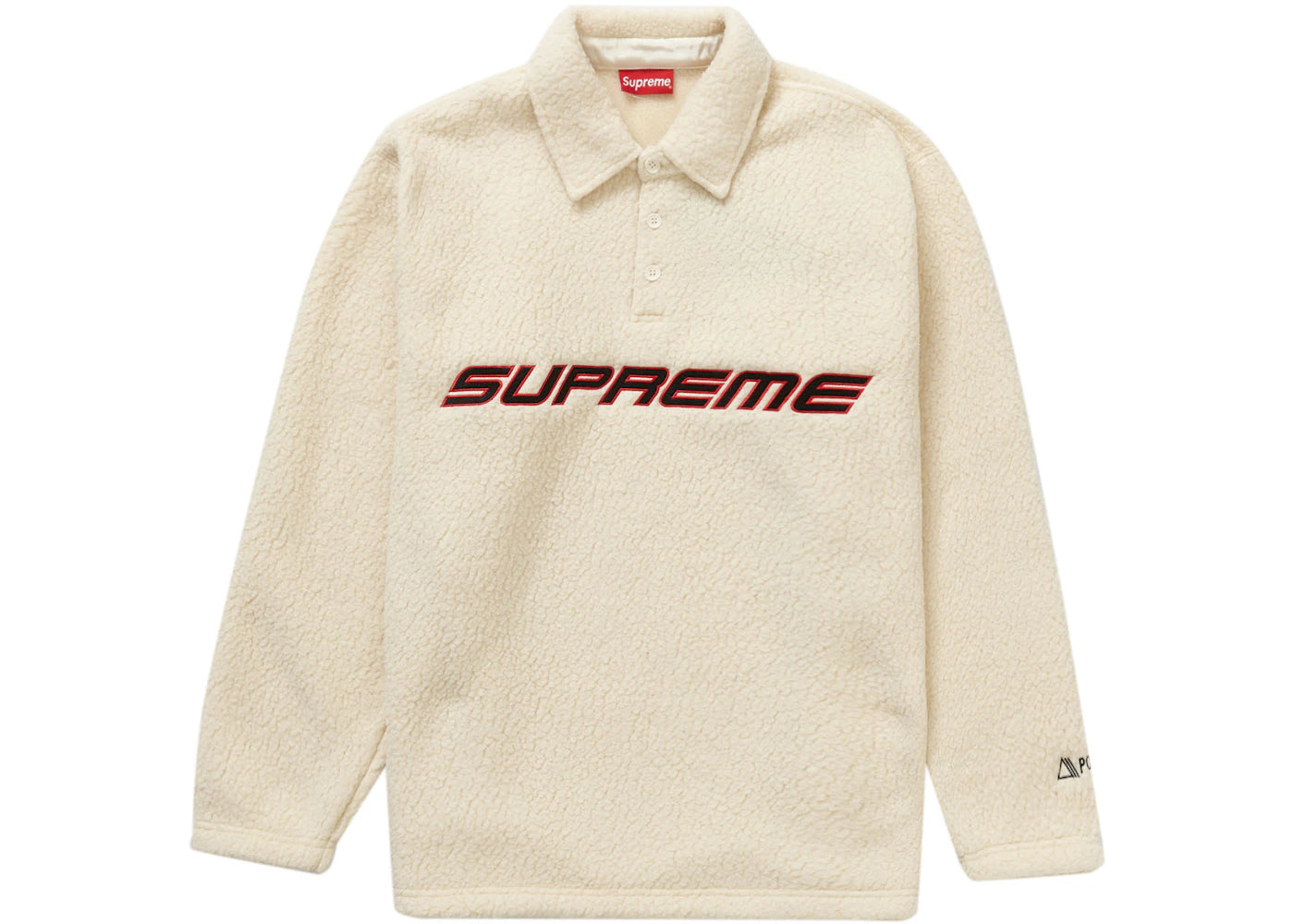 Supreme Polartec L/S Polo Natural