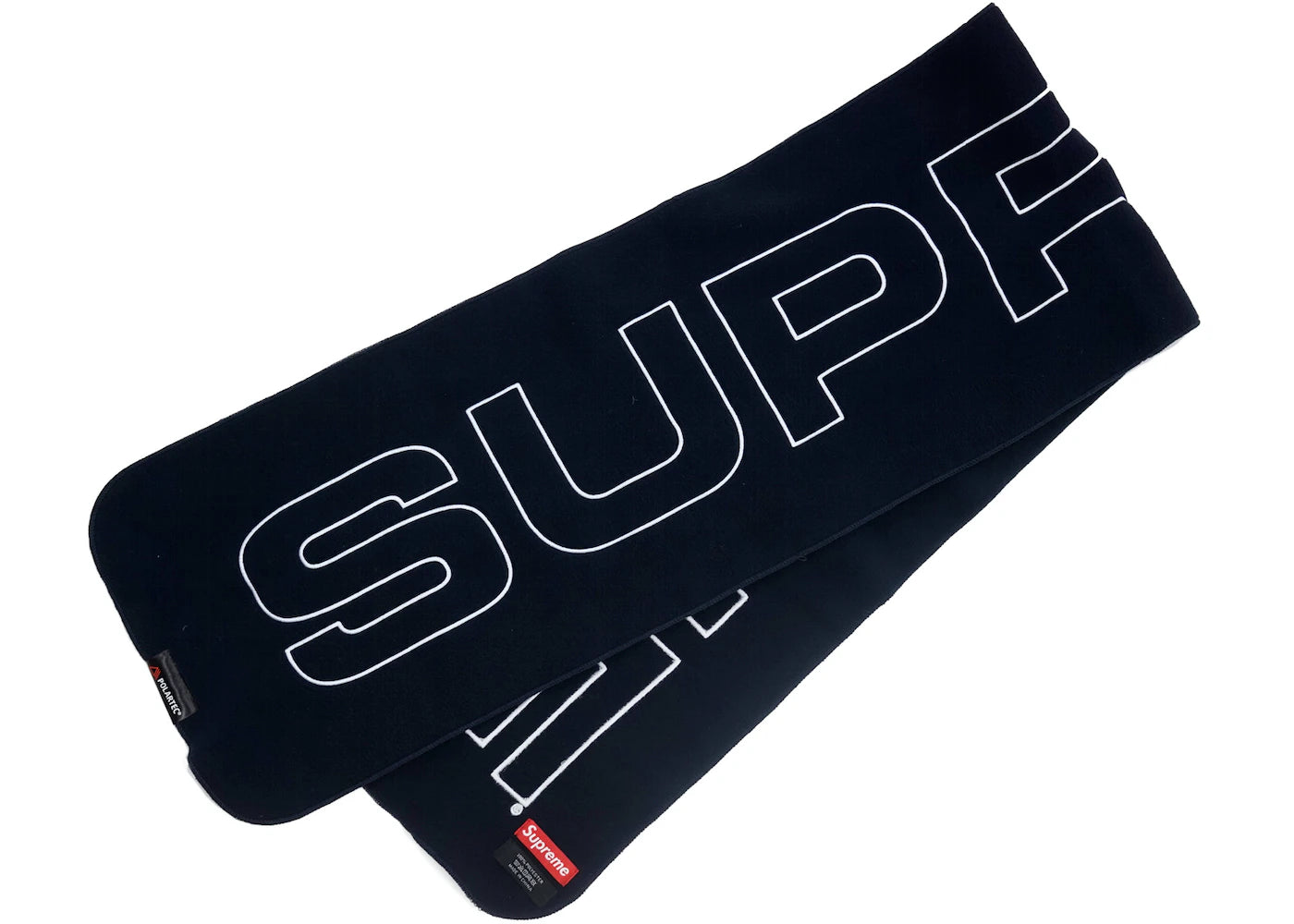 Supreme Polartec Logo Scarf Navy