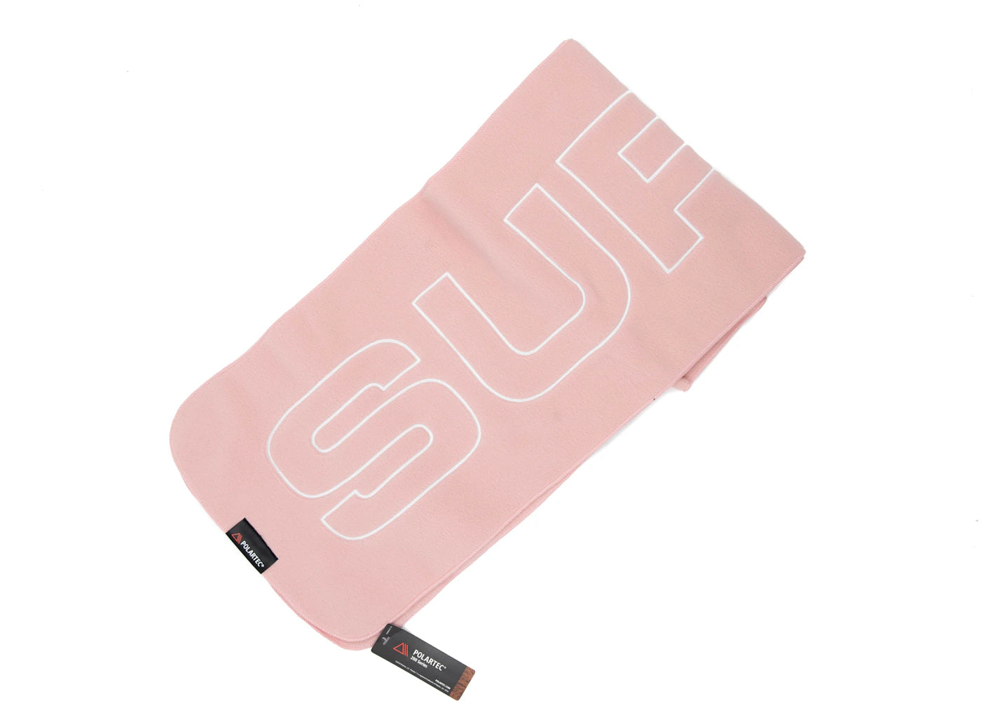 Supreme Polartec Logo Scarf Pink