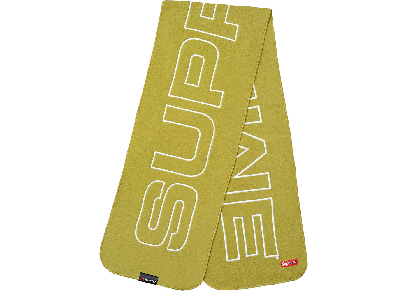 Supreme Polartec Logo Scarf Sulphur