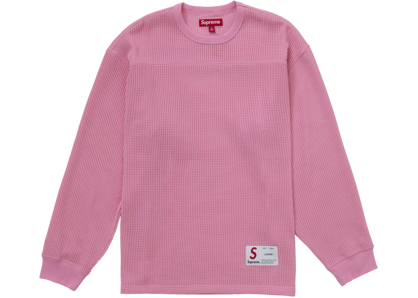 Supreme Polartec Mesh L/S Football Top Pink