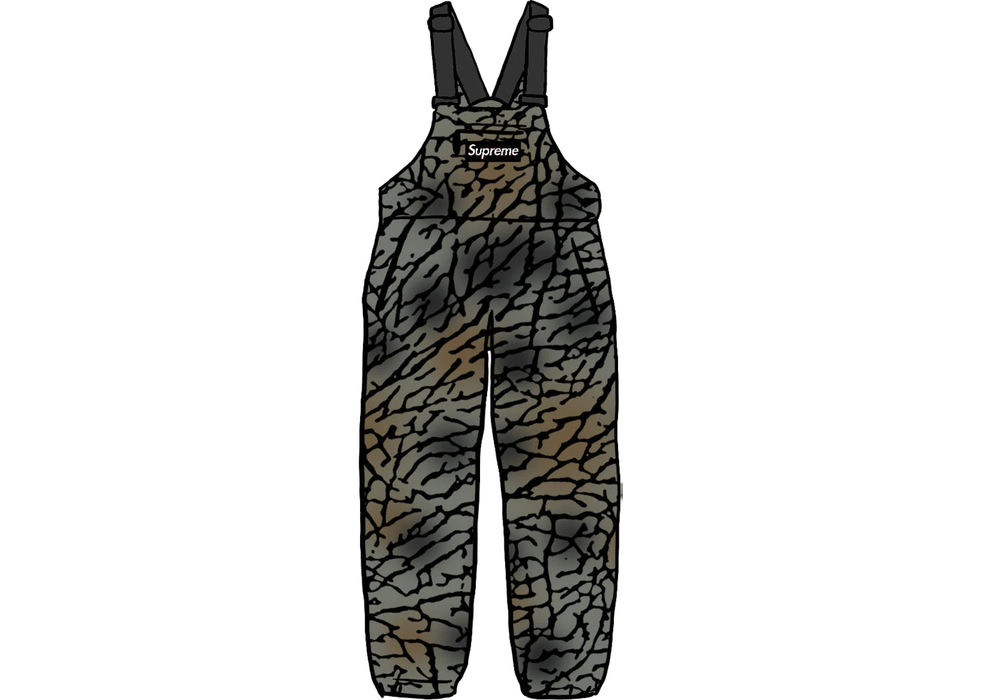 Supreme Polartec Overalls Olive Treebark Camo