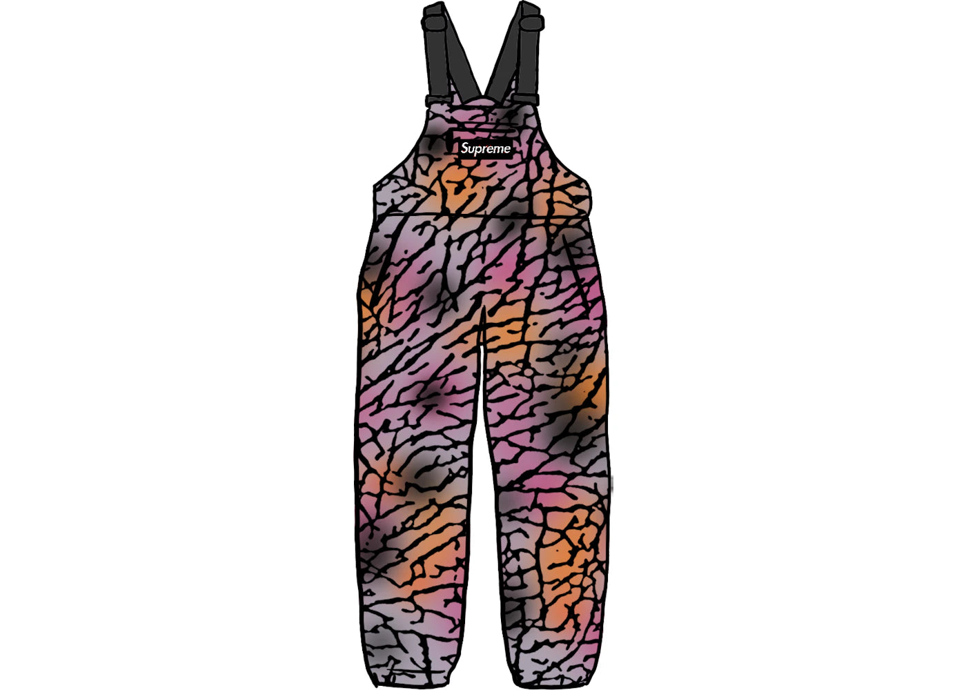 Supreme Polartec Overalls Purple Treebark Camo