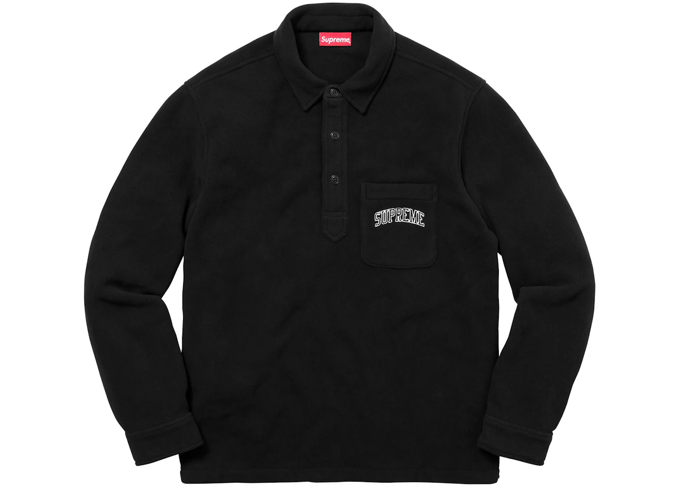 Supreme Polartec Pullover Shirt Black