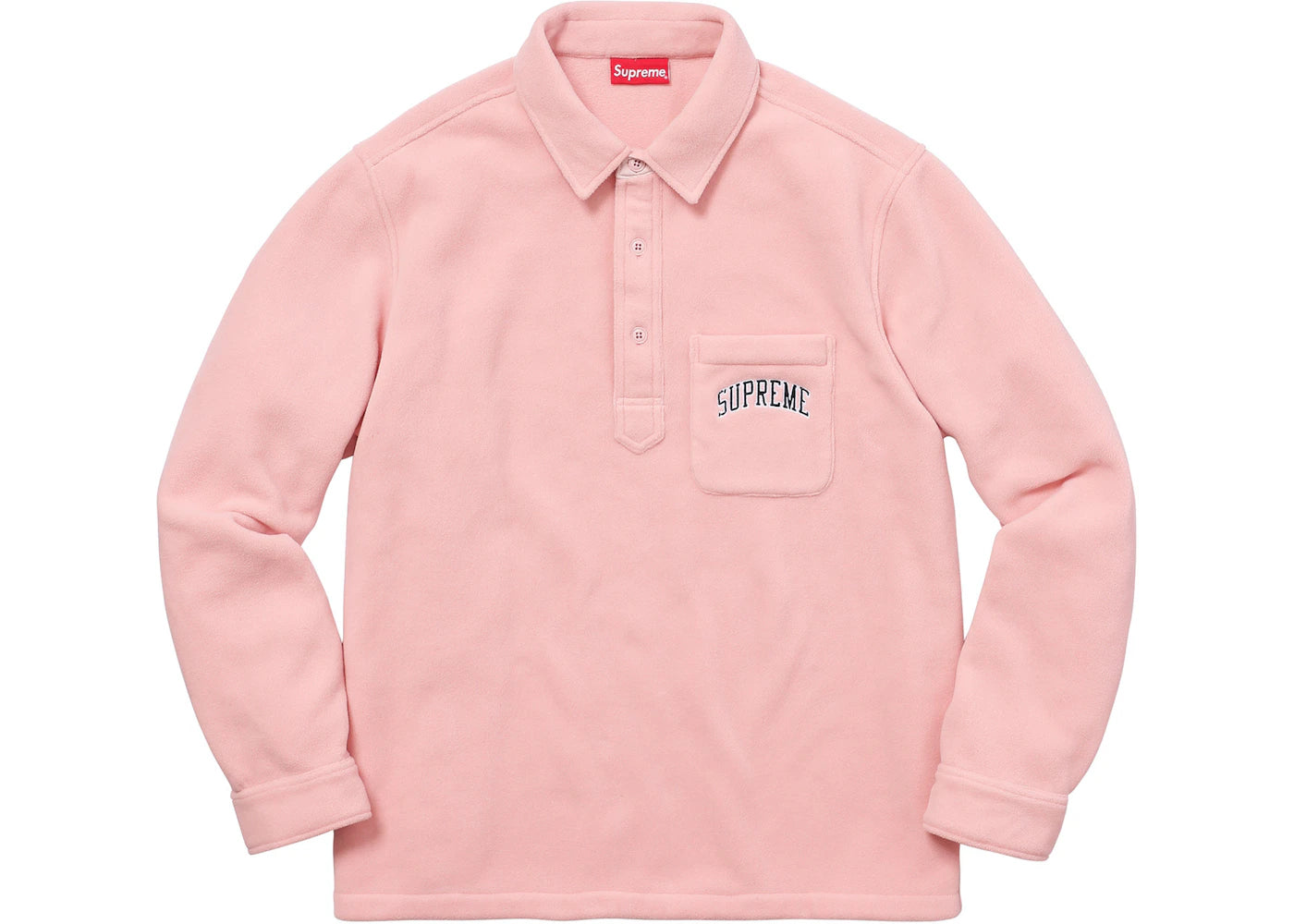 Supreme Polartec Pullover Shirt Pink