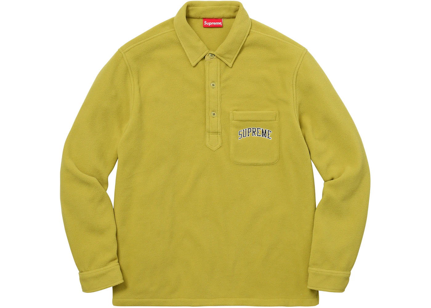 Supreme Polartec Pullover Shirt Sulphur