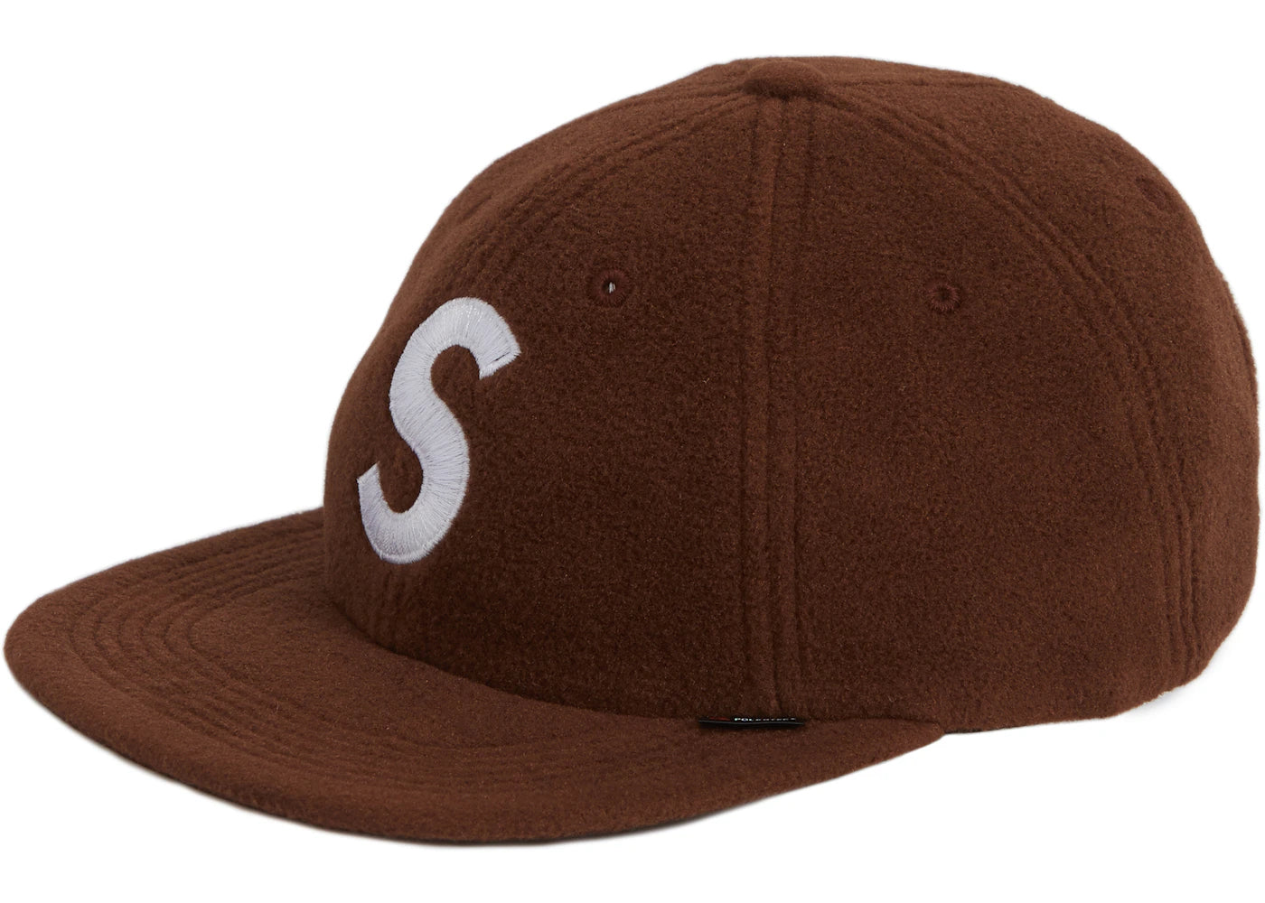 Supreme Polartec S Logo 6-Panel Brown