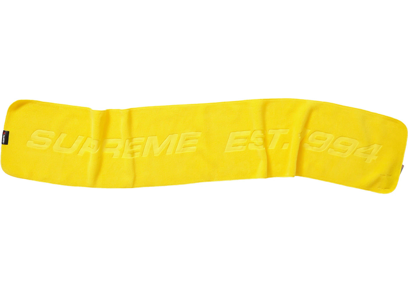 Supreme Polartec Scarf (FW19) Yellow