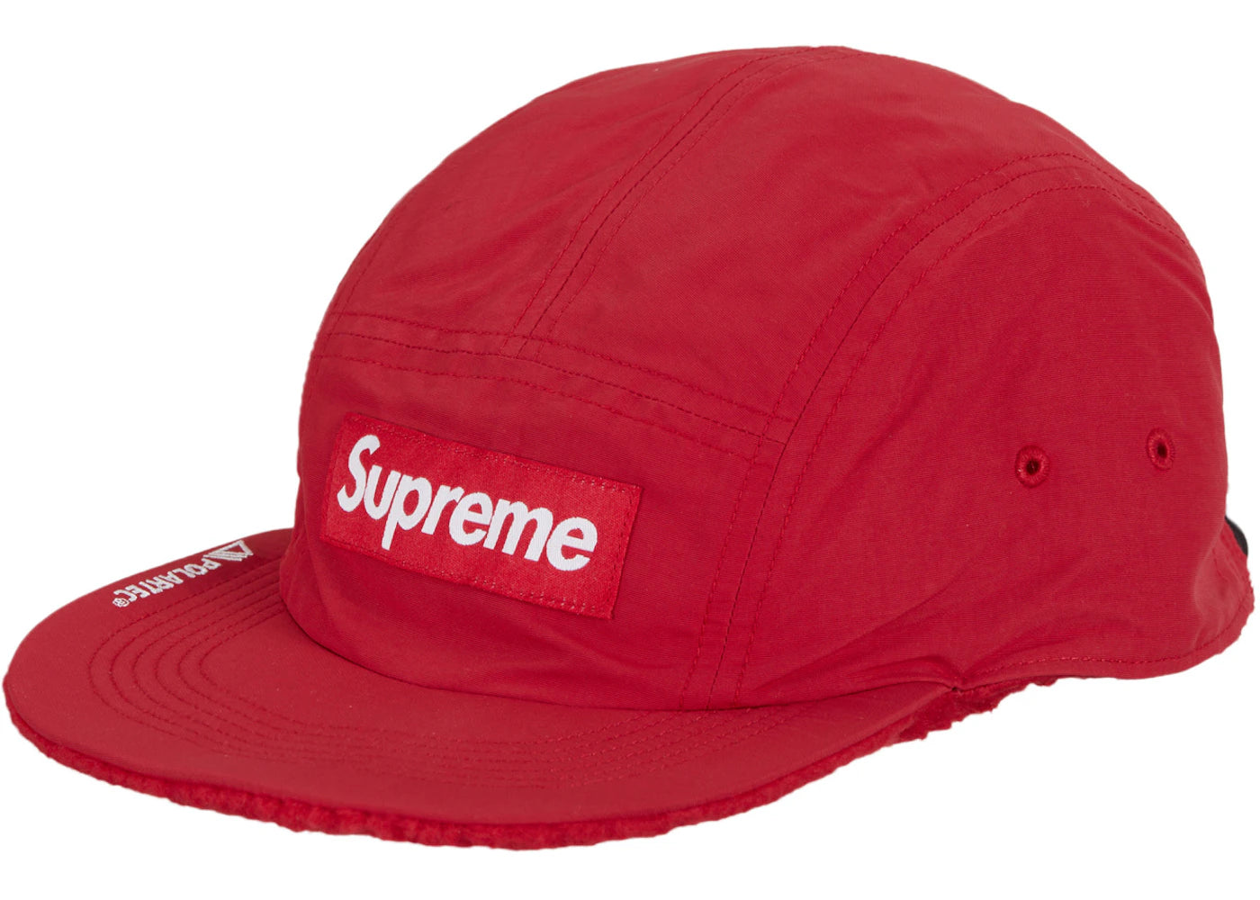 Supreme Polartec Shearling Reversible Camp Cap Red