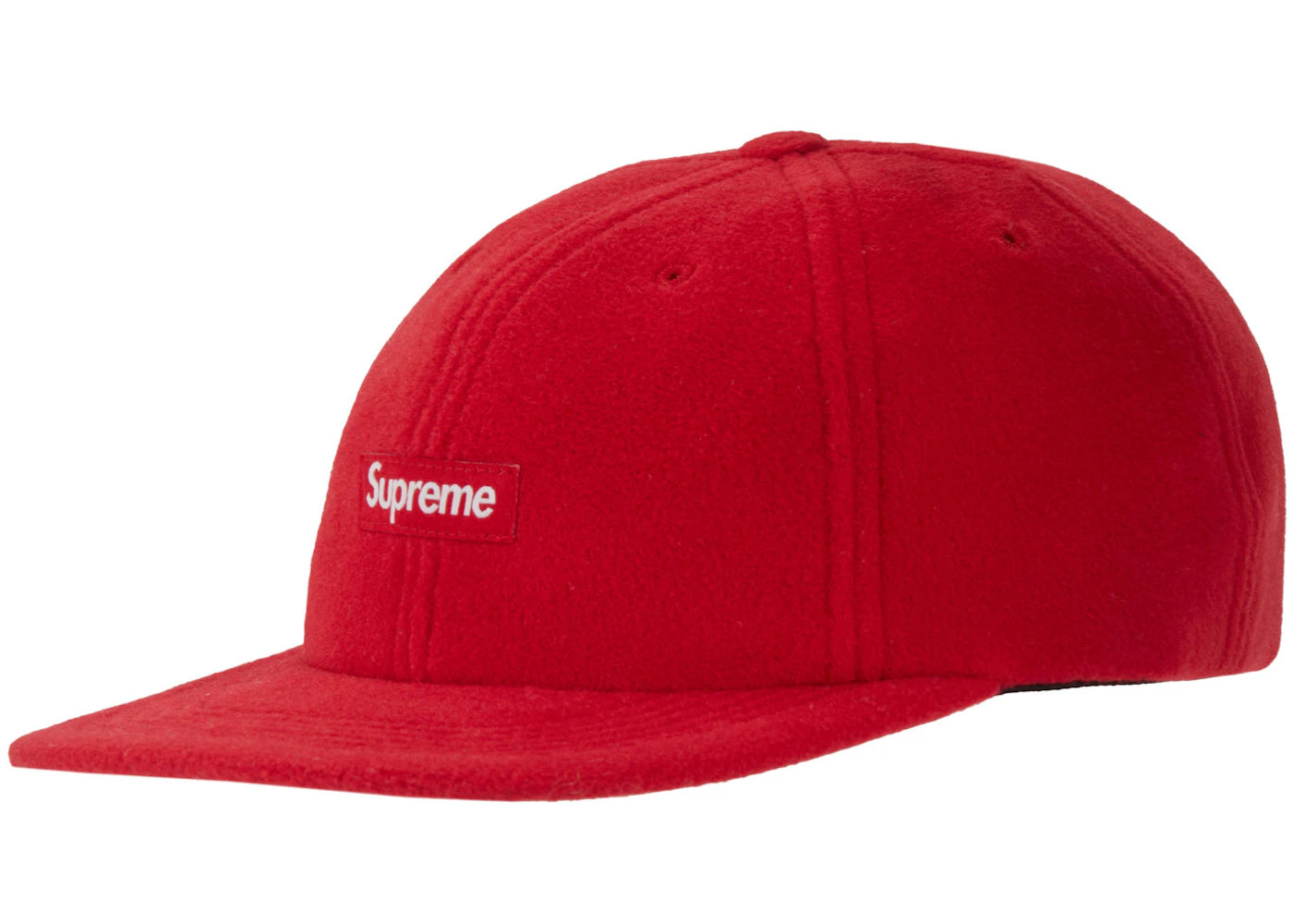 Supreme Polartec Small Box 6-Panel Red