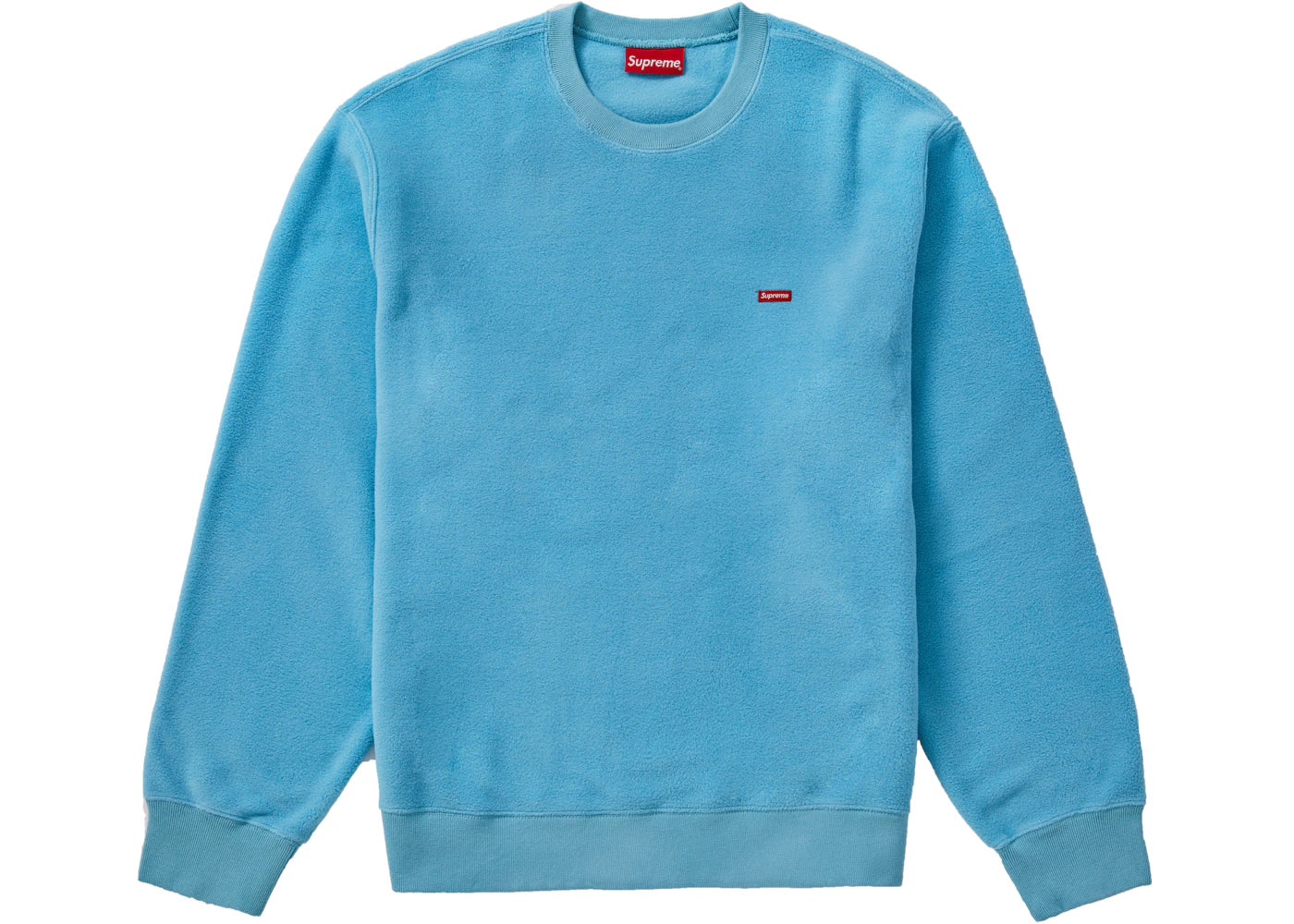 Supreme Polartec Small Box Crewneck Light Blue