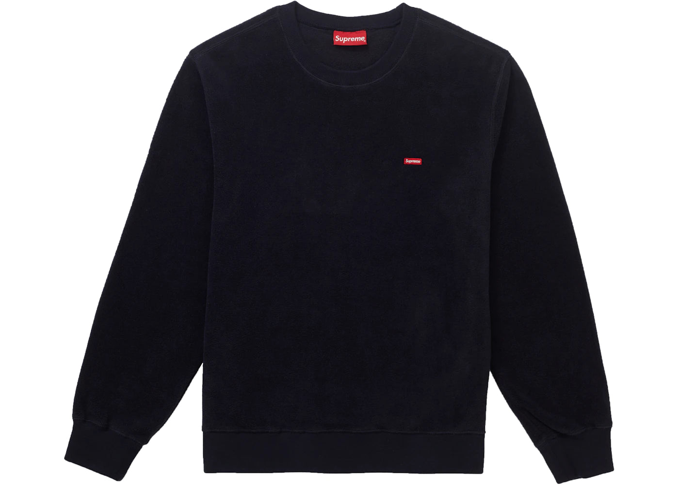 Supreme Polartec Small Box Crewneck Navy