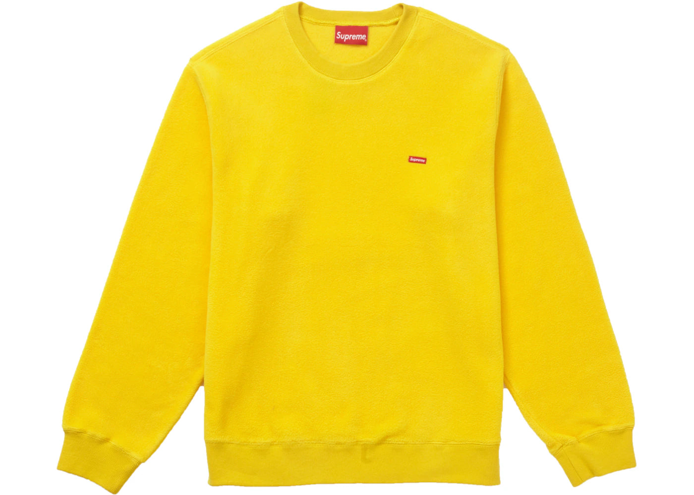 Supreme Polartec Small Box Crewneck Yellow