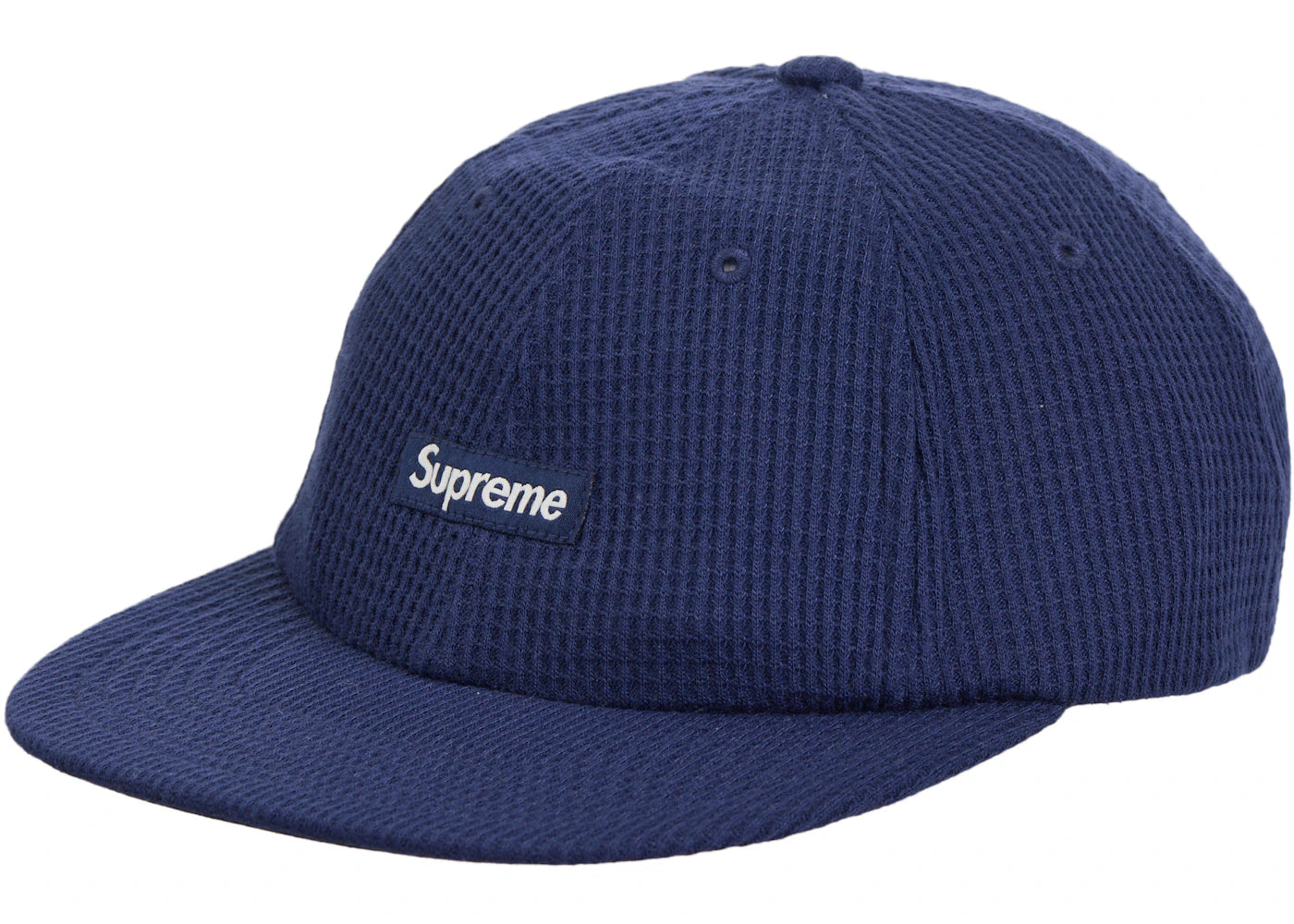 Supreme Polartec Waffle Small Box 6 Panel Navy