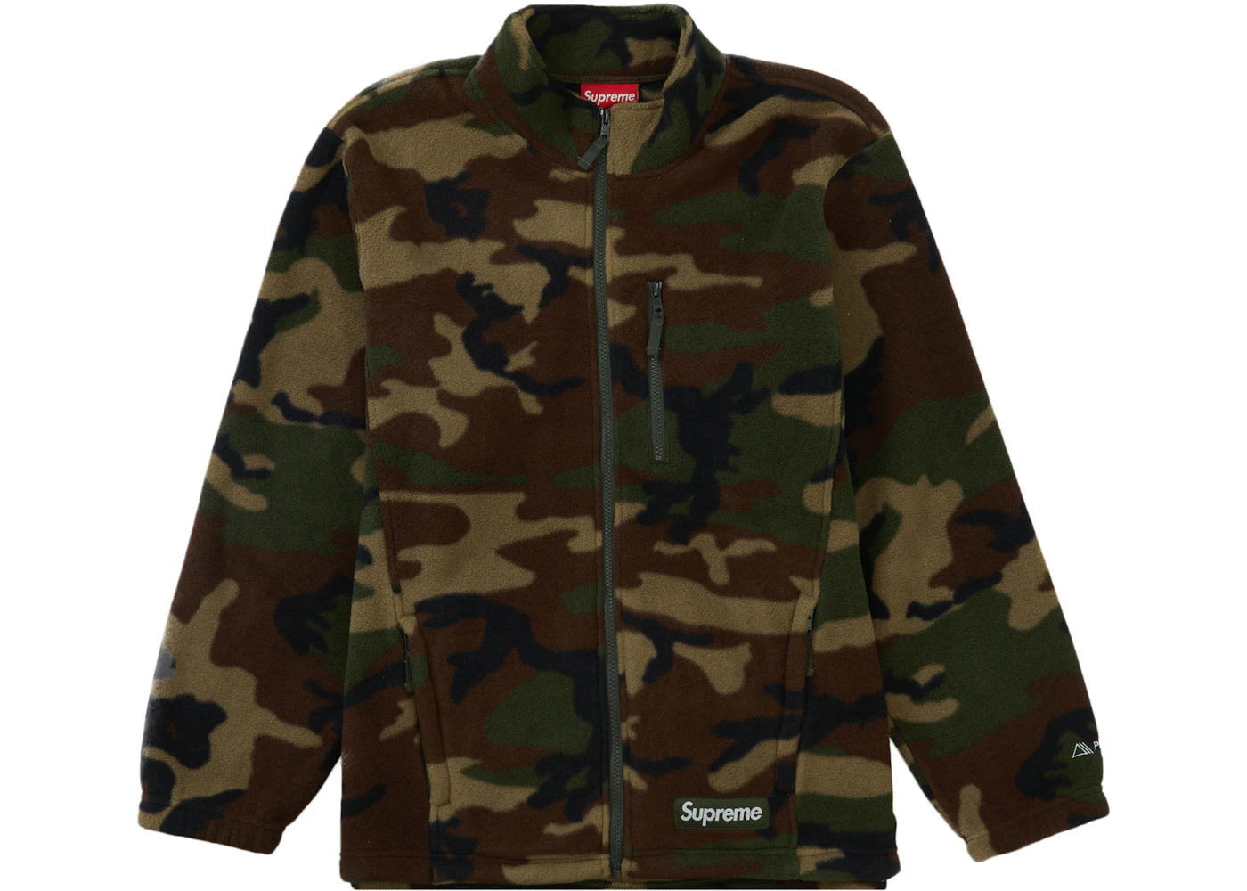 Supreme Polartec Zip Jacket Woodland Camo