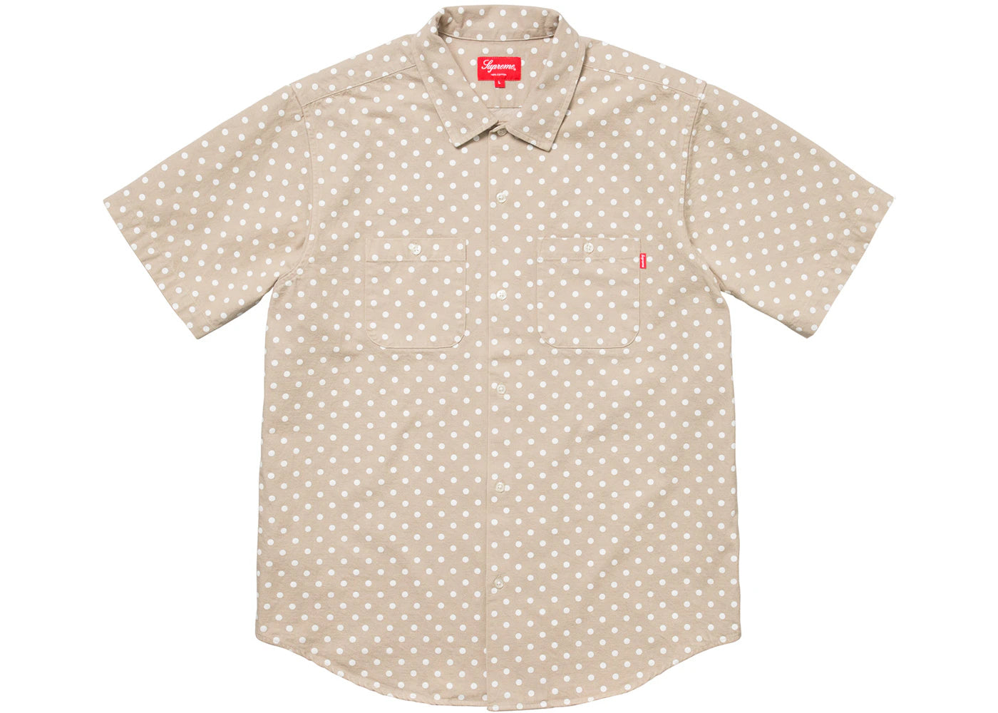 Supreme Polka Dot Denim Shirt Khaki