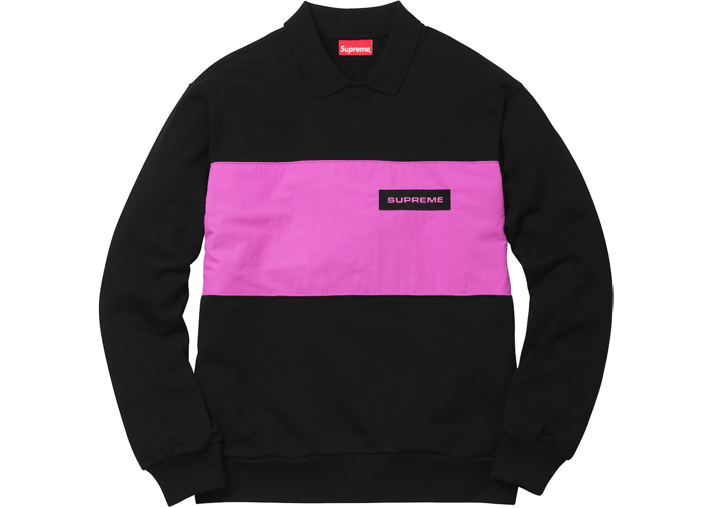 Supreme Polo Crewneck Black