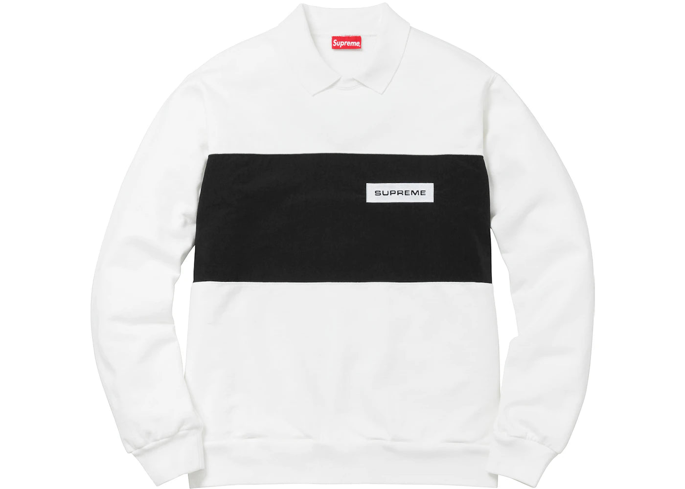 Supreme Polo Crewneck White