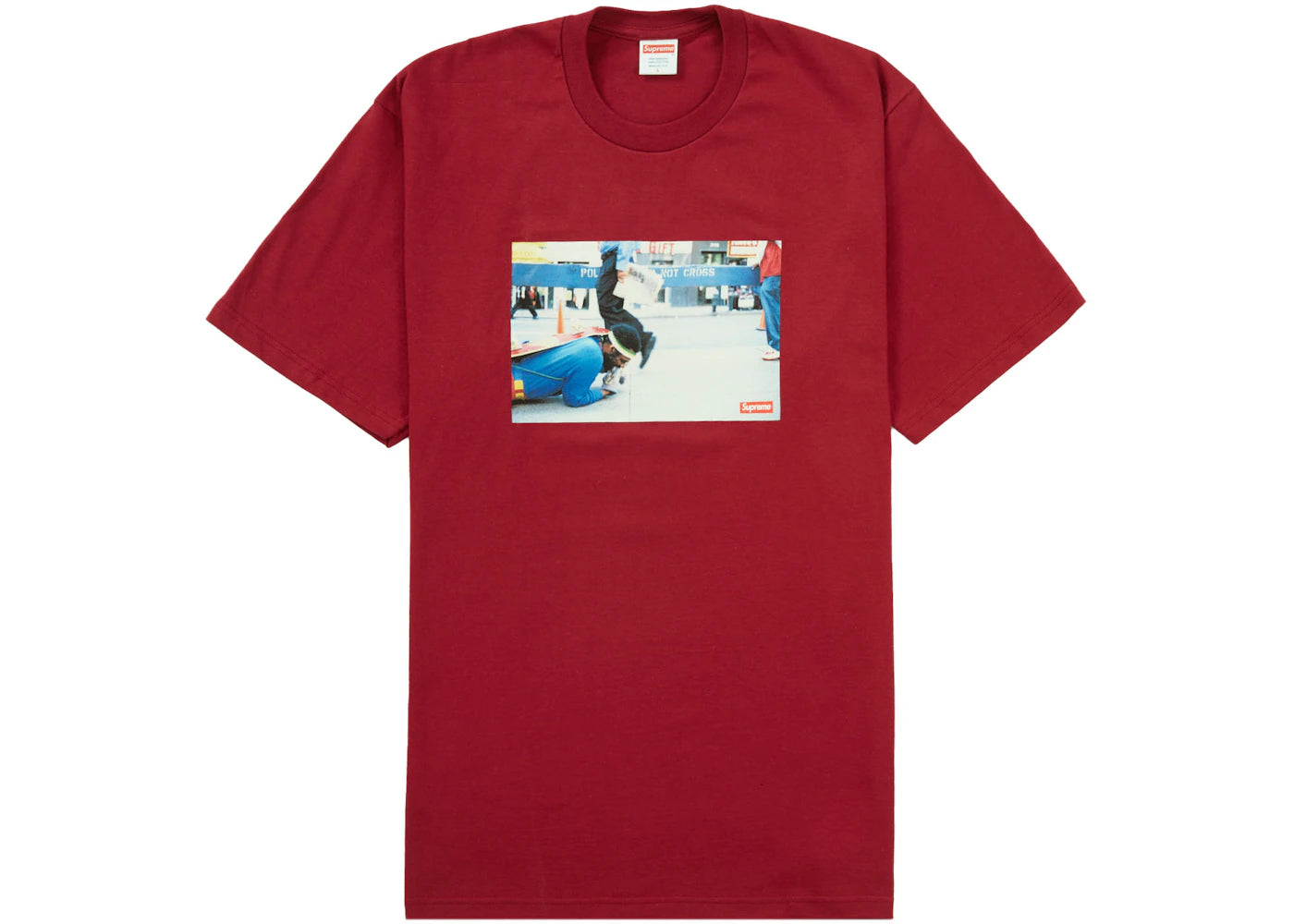 Supreme Pope.L Training Crawl Tee Red