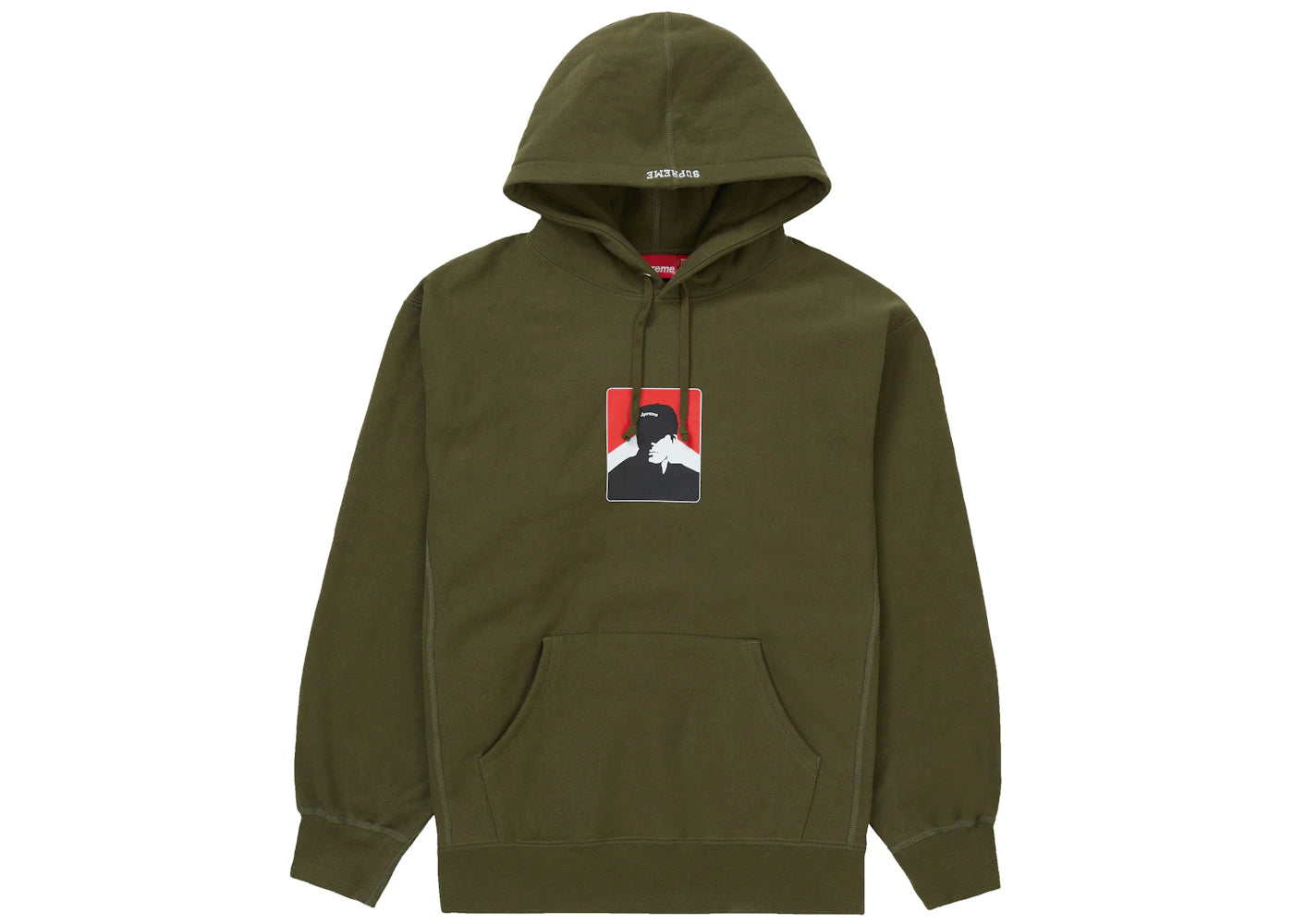 Supreme Portrait Hooded Sweatshirt (FW20) Dark Olive