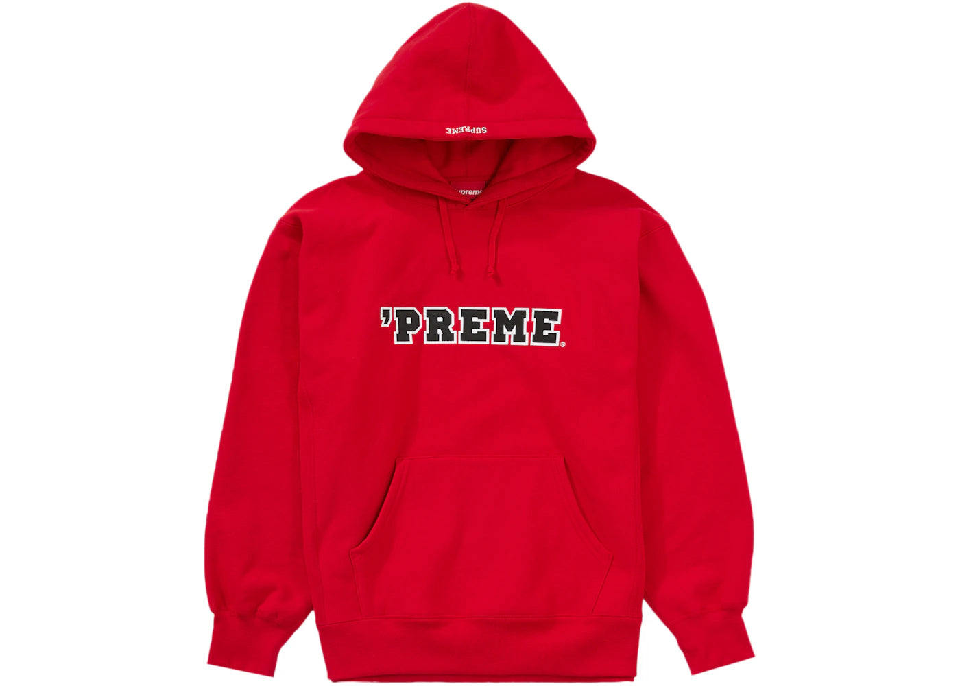 Supreme Preme Hooded Sweatshirt Red