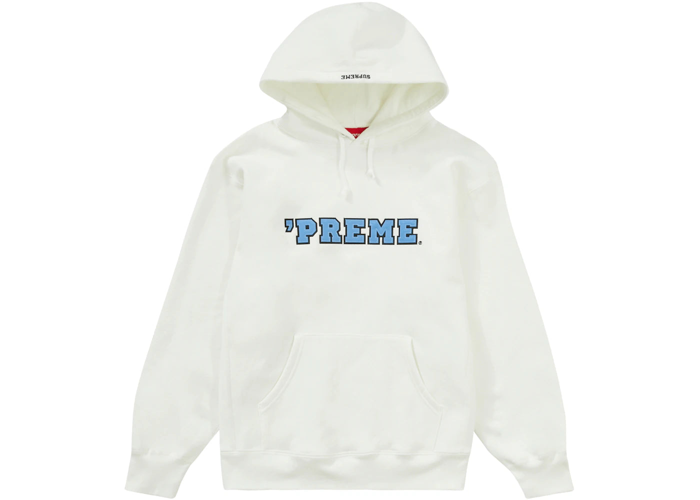 Supreme Preme Hooded Sweatshirt White