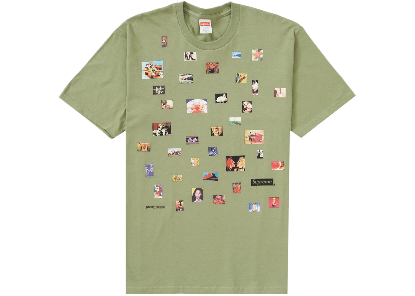 Supreme Pretty Fucked Tee Light Olive