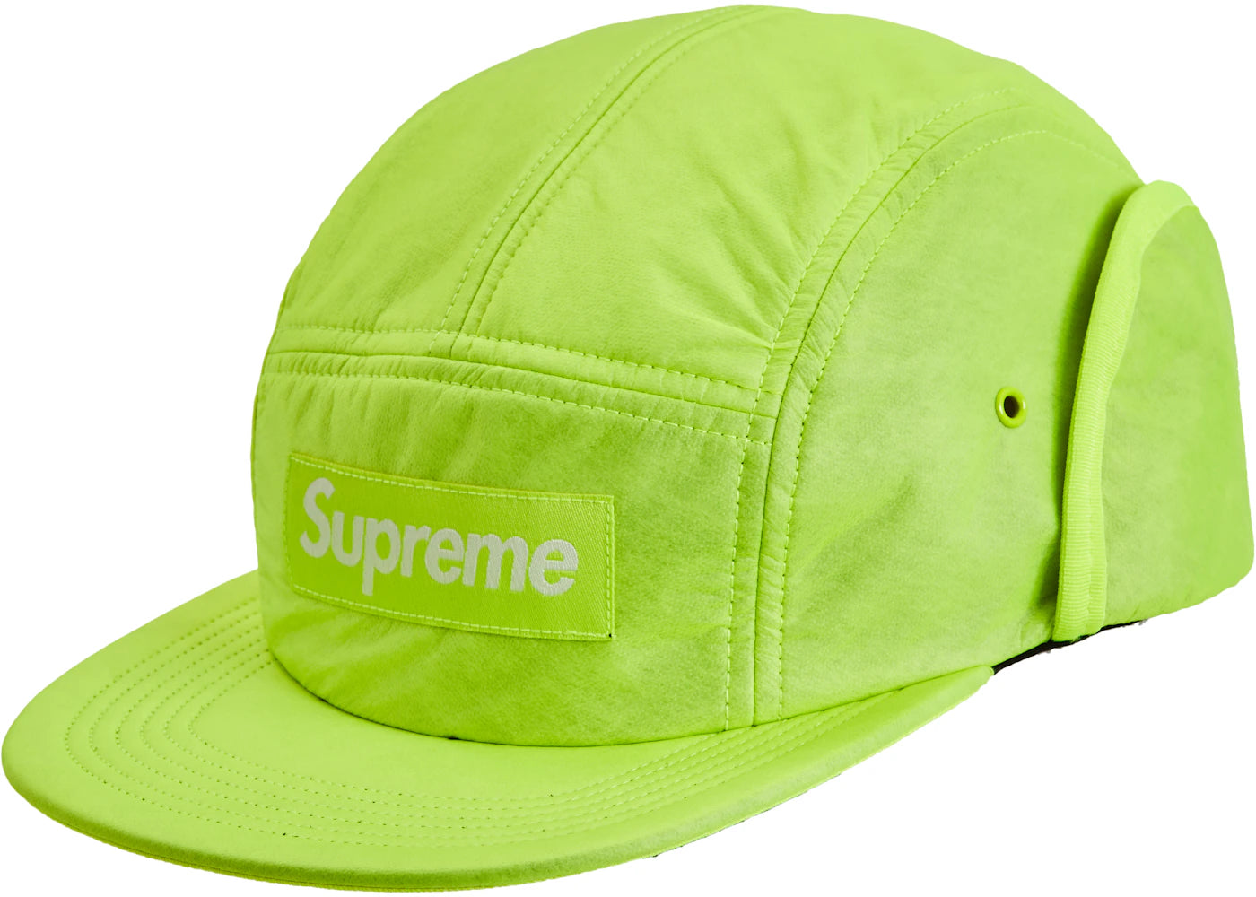 Supreme PrimaLoft Earflap Camp Cap Fluorescent Yellow