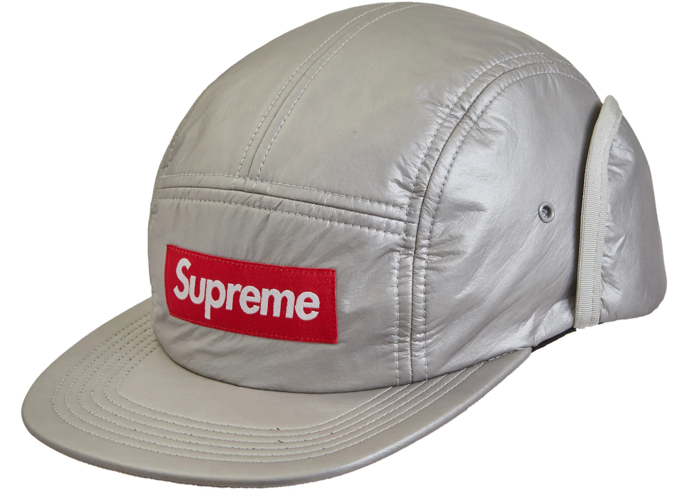 Supreme PrimaLoft Earflap Camp Cap Silver