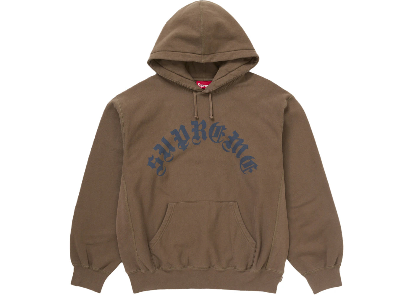 Supreme Printed Arc Hooded Sweatshirt Dusty Brown
