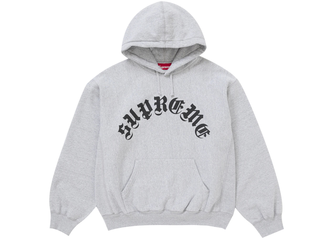 Supreme Printed Arc Hooded Sweatshirt Heather Grey