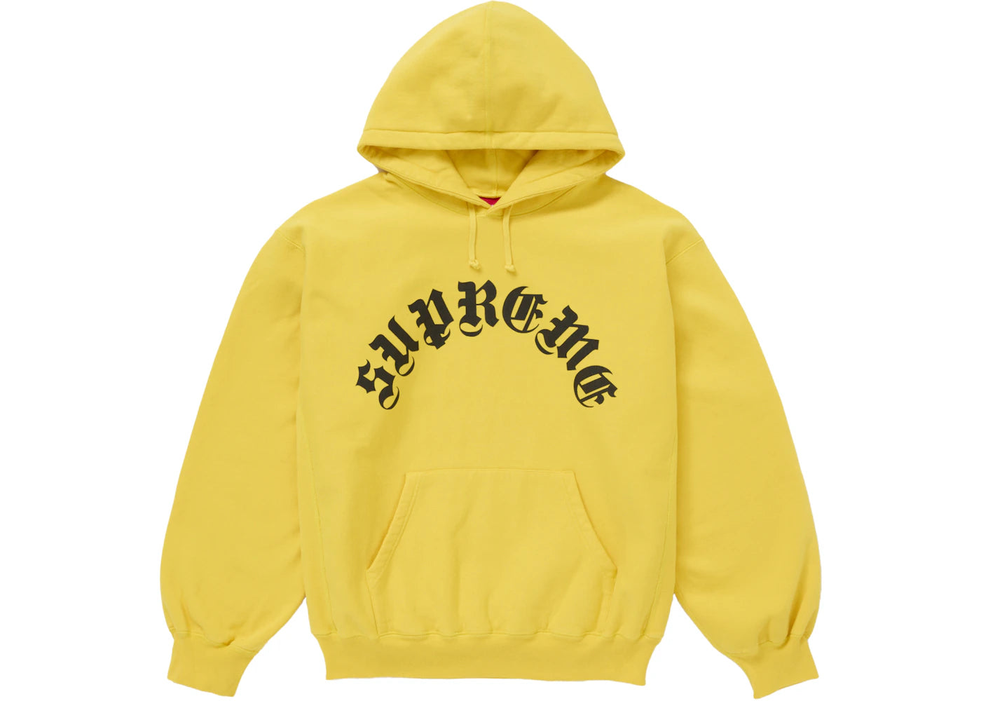 Supreme Printed Arc Hooded Sweatshirt Yellow