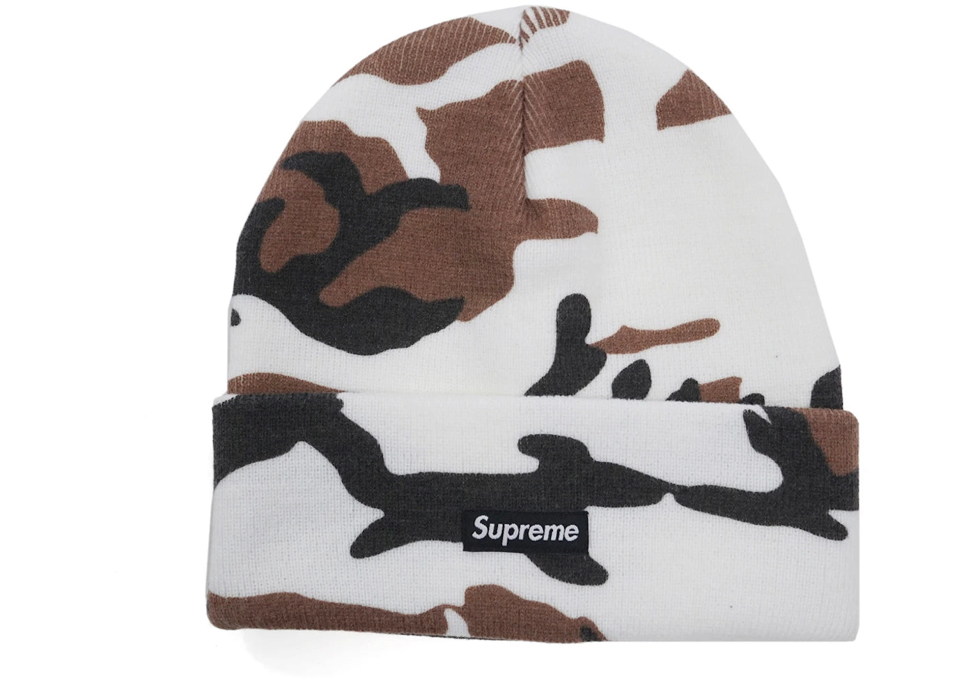 Supreme Printed Camo Beanie Brown