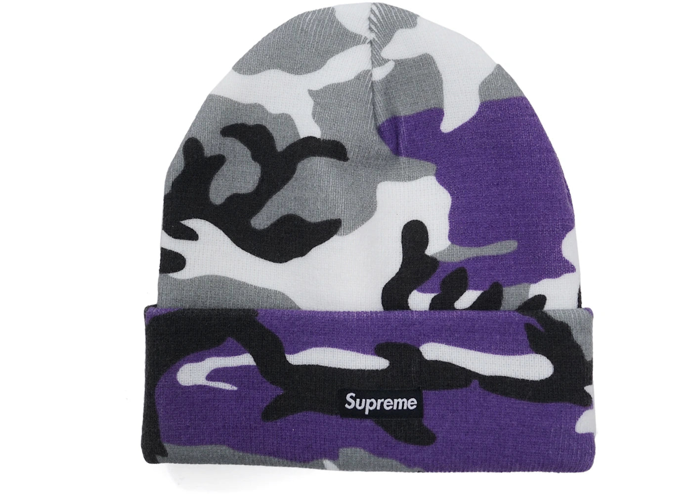 Supreme Printed Camo Beanie Purple