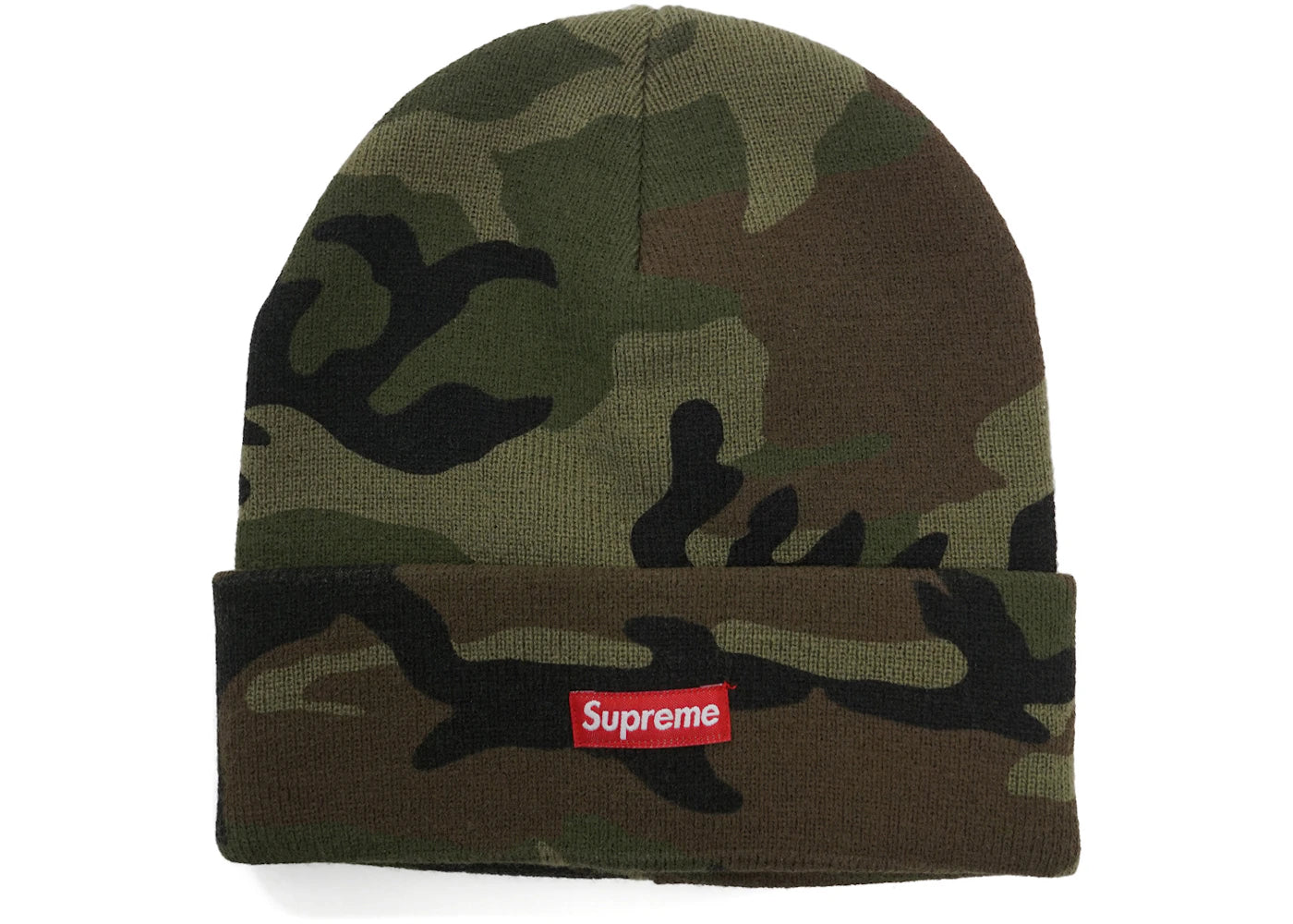 Supreme Printed Camo Beanie Woodland Camo