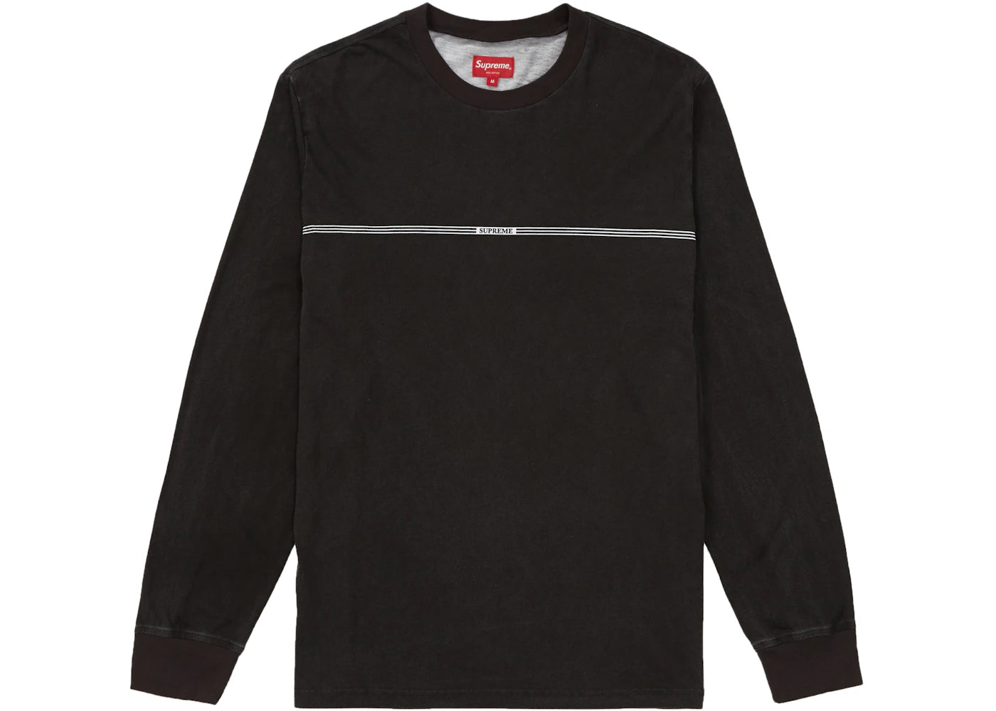 Supreme Printed Stripe L/S Top Black