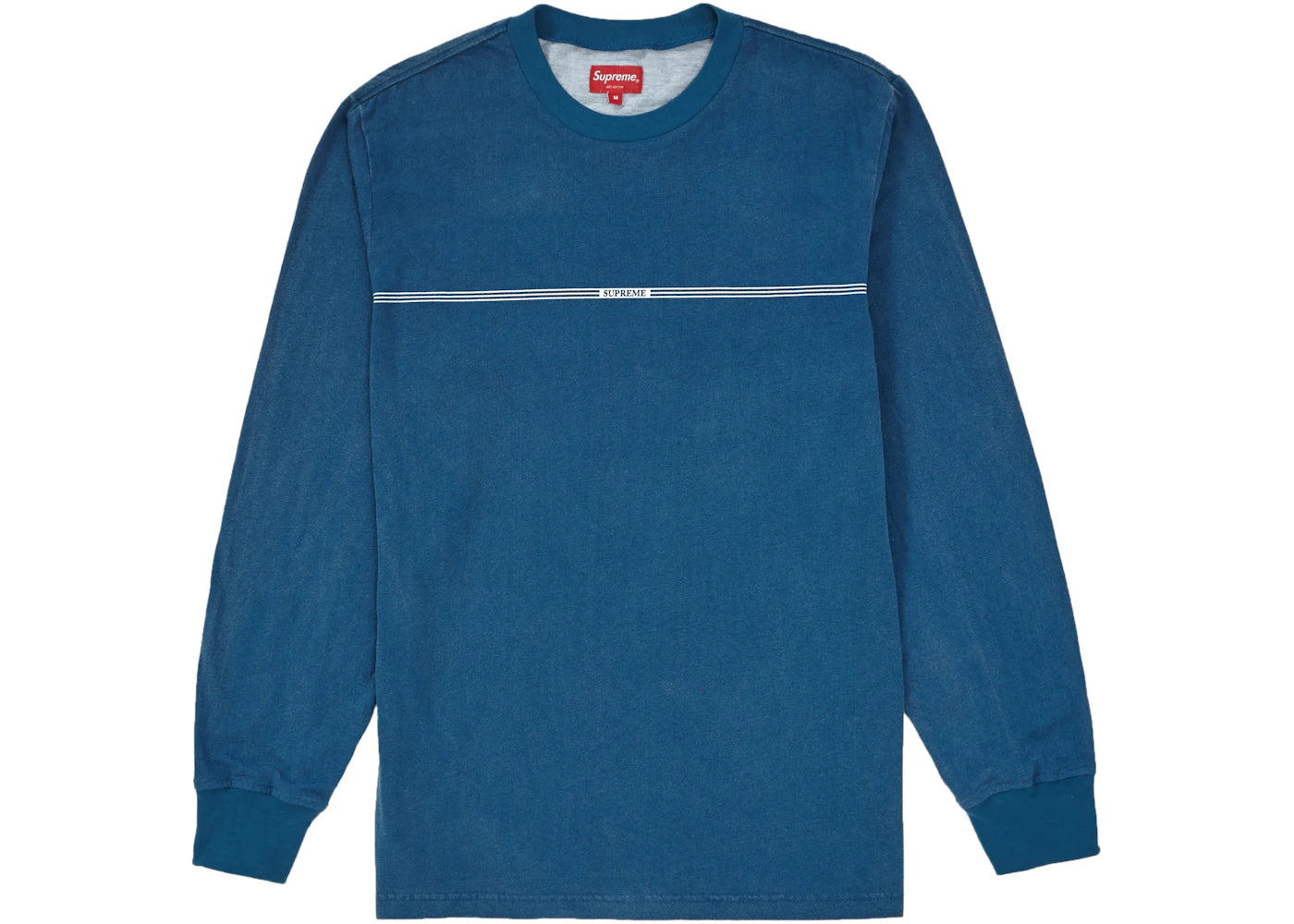 Supreme Printed Stripe L/S Top Blue