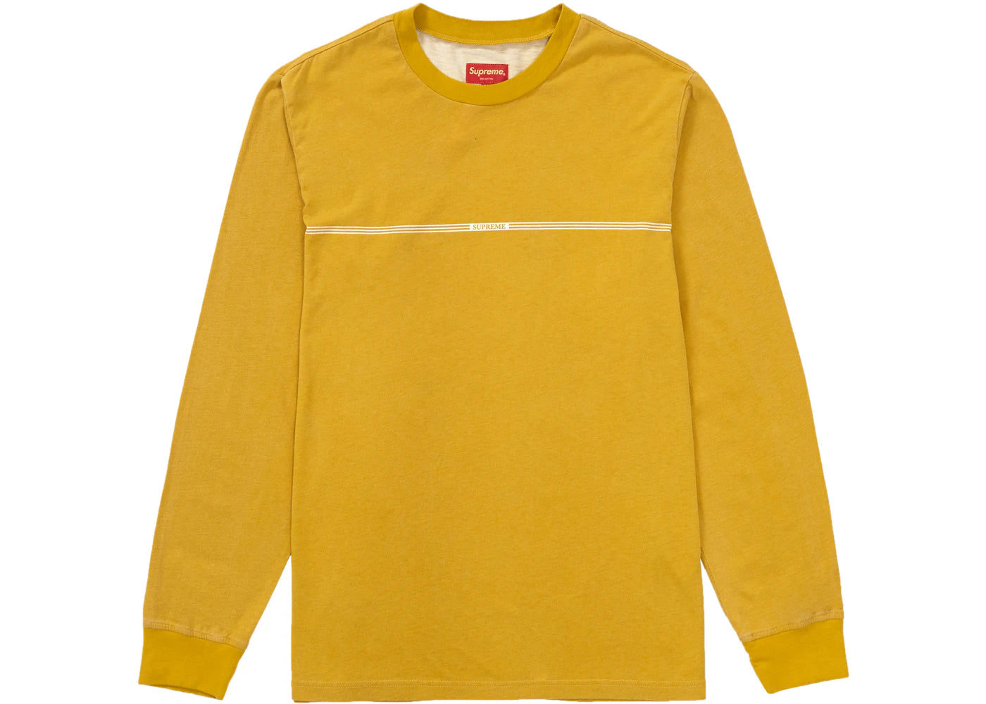 Supreme Printed Stripe L/S Top Gold