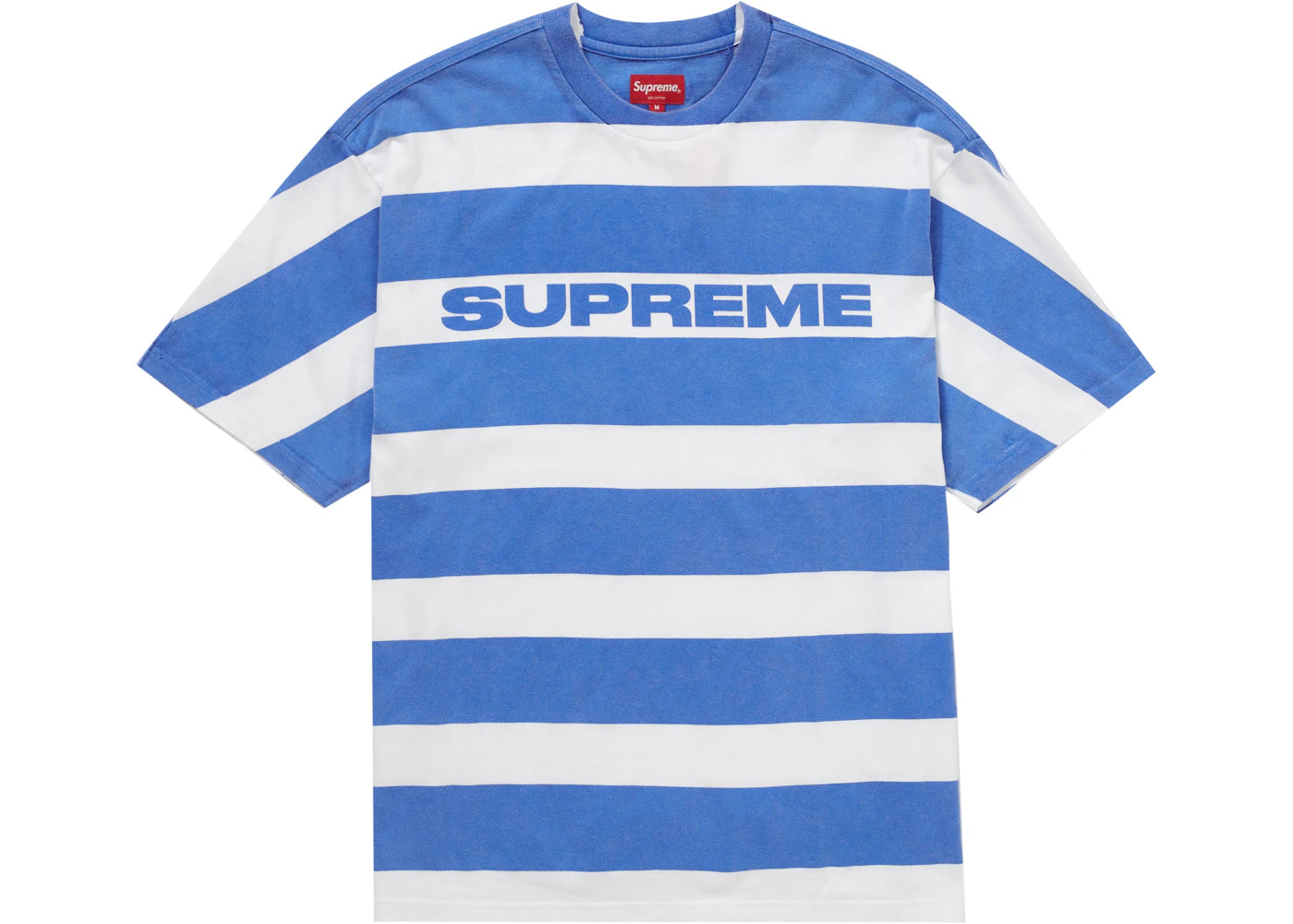 Supreme Printed Stripe S/S Top Bright Blue