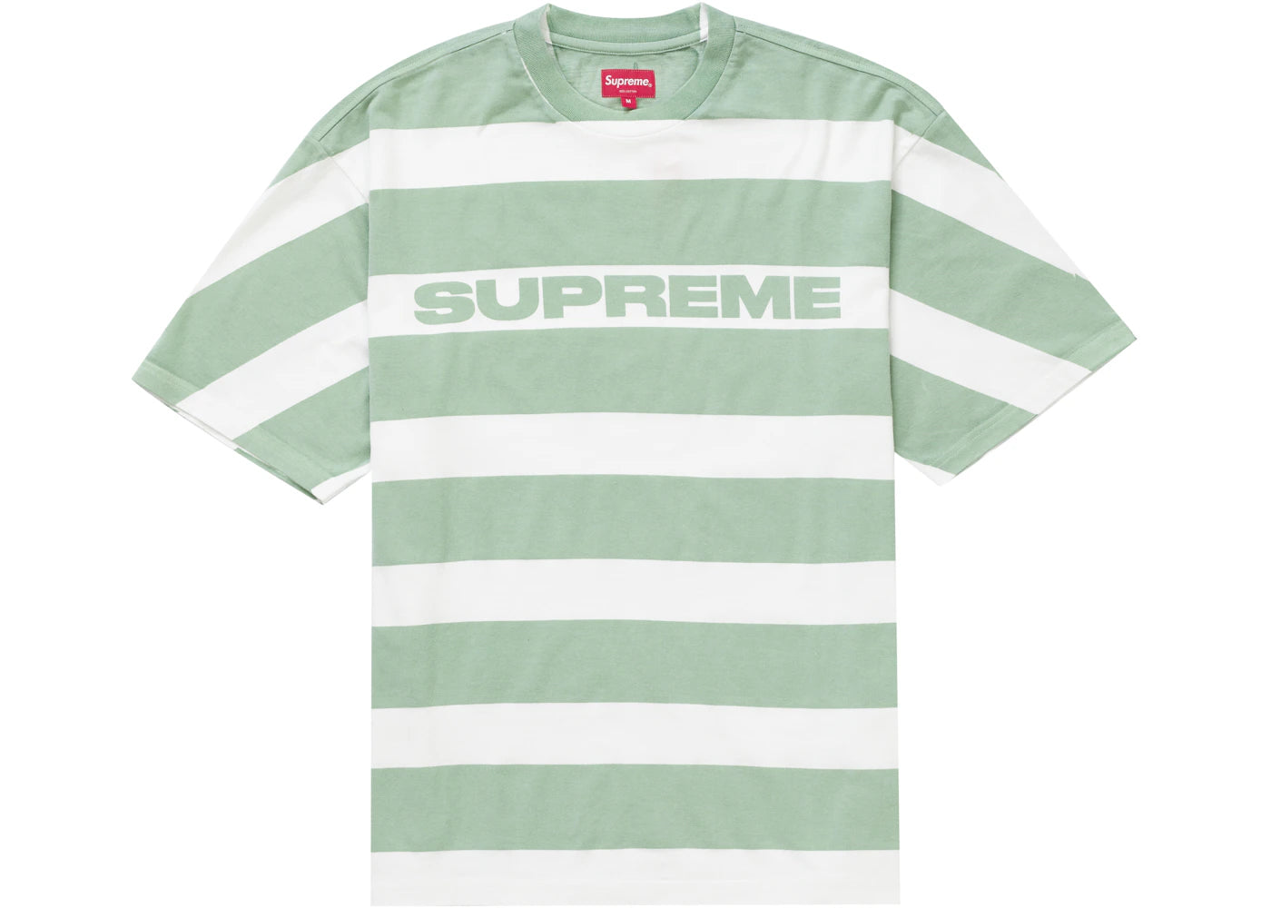 Supreme Printed Stripe S/S Top Light Green