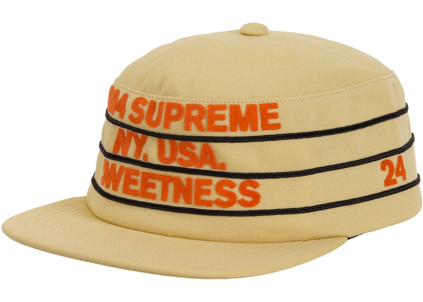 Supreme Pro Bowl Pillbox Hat Light Gold