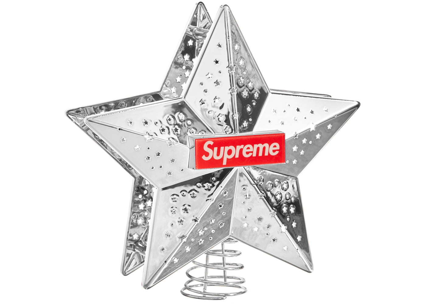 Supreme Projecting Star Tree Topper (EU Plug) Silver