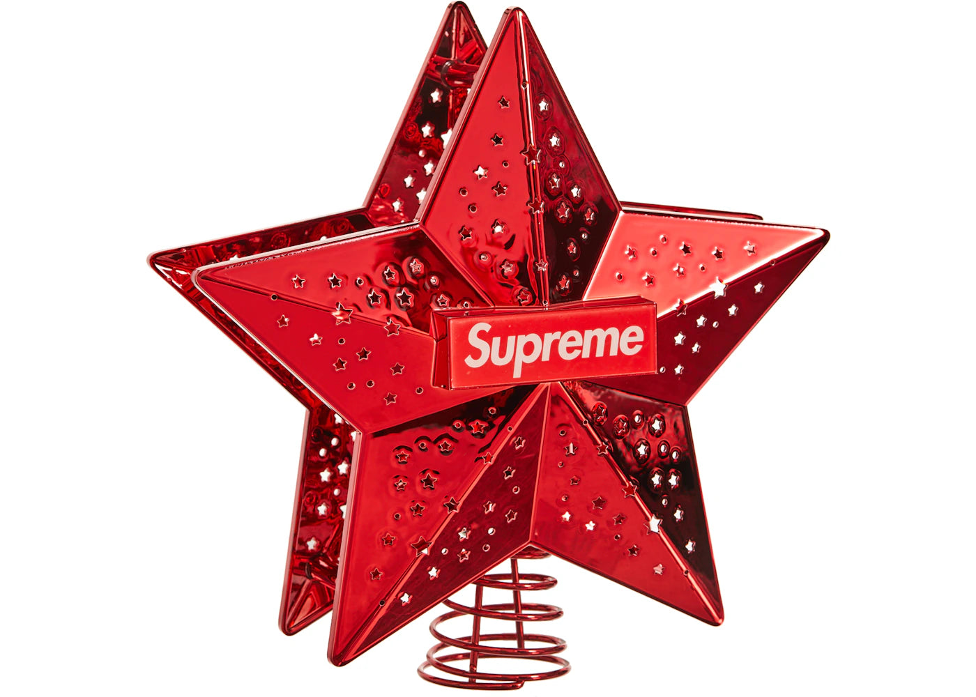 Supreme Projecting Star Tree Topper (UK Plug) Red