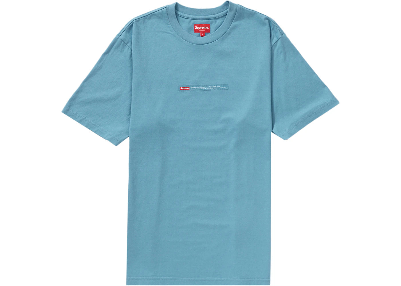 Supreme Property Label S/S Top Light Slate