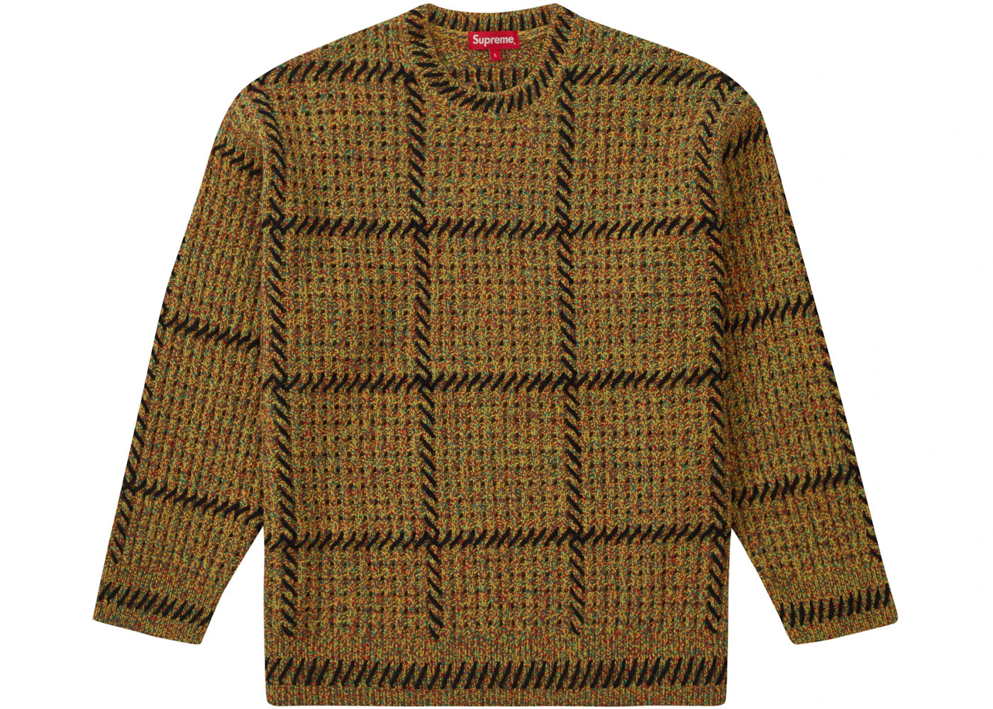 Supreme Quilt Stitch Sweater Yellow